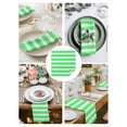 thumbnail image 3 of Green Striped Cloth Napkins Set of 8 Reusable Dinner Napkins, Modern Simple Monochrome Geometric White Cocktail Napkin Washable Table Napkins for Wedding/Holiday Party/Baby Shower 20"x20", 3 of 7