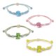 thumbnail image 1 of 4 pulseras únicas a juego de dinosaurios, coloridas pulseras trenzadas de la suerte, pulsera de buenos deseos, regalo para mujeres y niñas JFHHH pequeña, 1 of 5