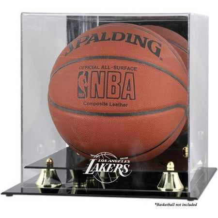 Basketball Display Case - Mounted Memories NBA Golden Classic Logo Basketball Display Case