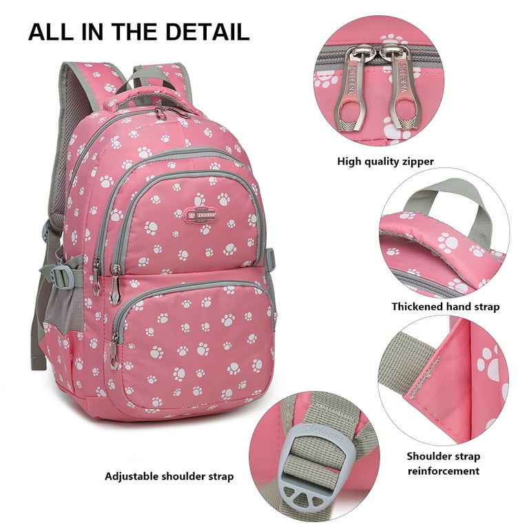Purple/Pink Paw Print Backpack Purple/Pink Paw Print Backpack