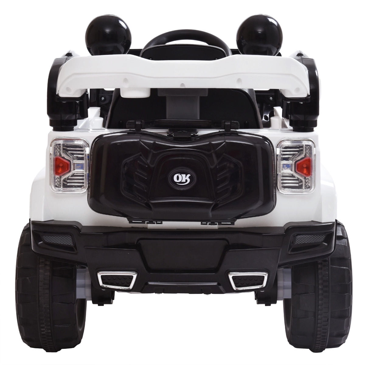 Veryke Electric Cars for Kids, White Mini Car Toy for Kids, Battry-Powered Ride On Mini Car Gifts for Children Child Boys, 12V Kids Ride-On Truck Car w/ Remote Control