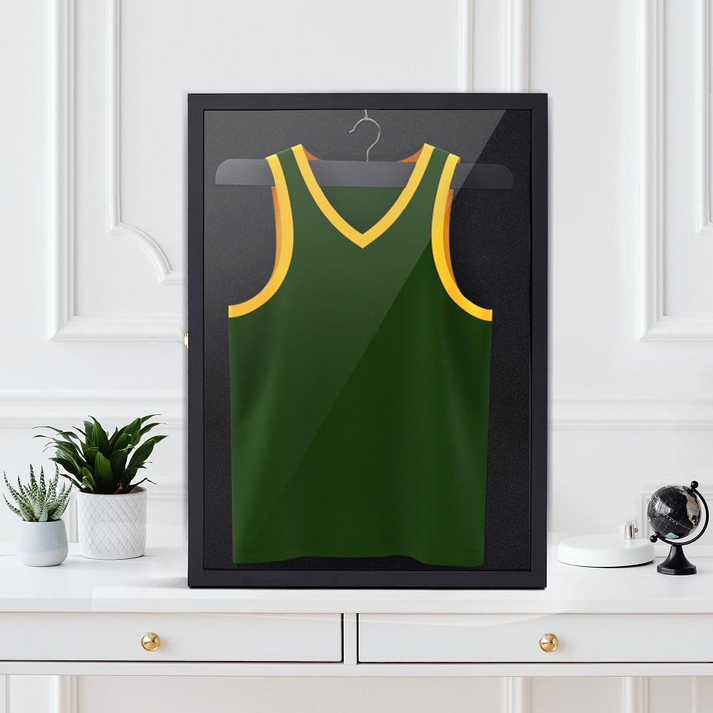XGeek Jersey Frame Display Case ,Uniform Shadow Box Acrylic Anti Fade
