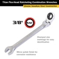 thumbnail image 2 of TITAN 3/8" RATCH FLEX-HEAD COMB WR, 2 of 6