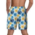 thumbnail image 2 of Lsque Mens Swim Trunks Circular Pattern - Bathing Suit Compression Liner - Beach Swim Shorts Swimwear - (S-3XL) - Stretch Quick Dry -X-Large, 2 of 9