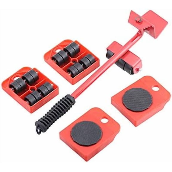 Tool Set,Furniture Lifter Tool with Lifting Lever & 4 Wheels,Heavy Furniture Moving Sliders Appliance Rollers Heavy Duty Mover Dolly Sliders Tool Furniture Lifter$$Tools & Hardware Other