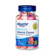 Equate Extra Strength Antacid Chewable Tablets for Acid Indigestion, Wild Berry, 60 Count