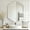 Silver, variant on SogesPower Bathroom Medicine Cabinet with 3 Adjustable Storage Shelves, Wall Mounted Mirror Cabinet, Built-In Mirror Cabinet Medicine Cabinet, Hexagonal Bathroom Mirror Cabinet, 24x34 Inches, Gold