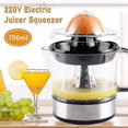 thumbnail image 2 of 26-27 700ml Electric Citrus Orange Juicer Squeezer Lemon Fruits Masticating Machine Press European plug, 2 of 5