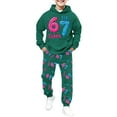 thumbnail image 2 of Kiijoy Girls' Hoodie and Jogger Pants Set Hooded Sweatshirt Sweatpants Tracksuit, Sizes 8-9, 2 of 6