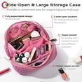 thumbnail image 3 of Byootique Plush Makeup Bag Open Flat Travel Toiletry Accessories Case Organizer, 3 of 9