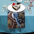 thumbnail image 4 of WYYP Blue Jays Pine Cones Pine Tree Dinner Napkin for Dining Table Kitchen Daily Party Housewarming Farmhouse Decor Cloth Napkin Reusable 4 PCS, 4 of 7