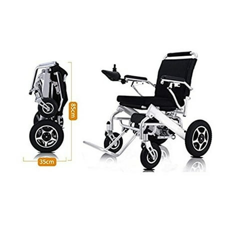 Fold & Travel Electric Wheelchair, Medical Mobility Aid Power Wheelchair, Lightweight Electric Wheelchairs, Power Chair, Heavy Duty Mobility