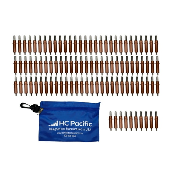 100 each C1/8 Cleco Fasteners & Pouch (Drill Size #30, Grip 0-1/4") Made in USA