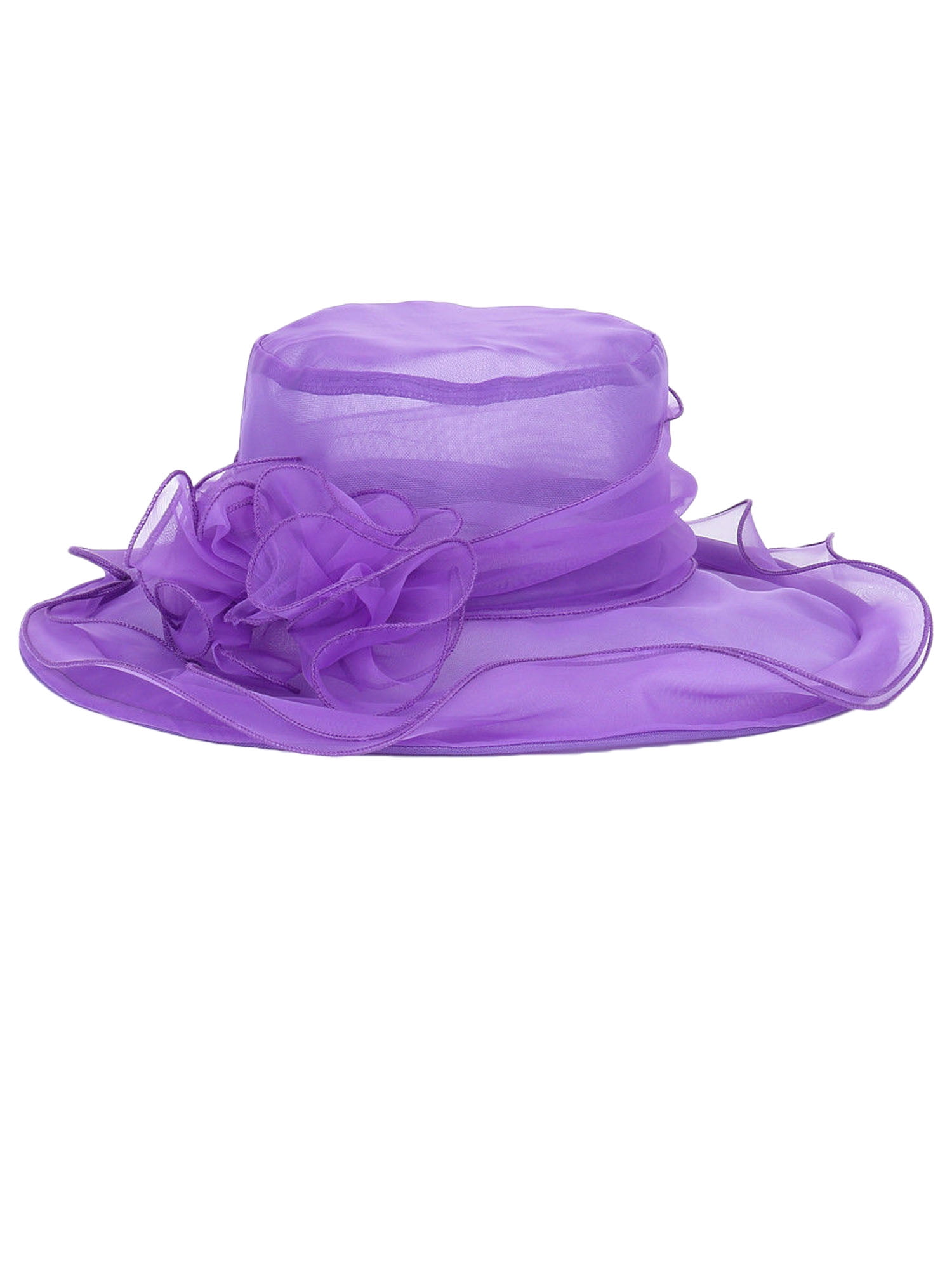 Summer Women Wide Brim Gauze Hat Party 