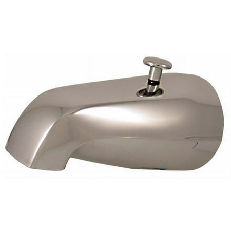 Plumb Craft Waxman 7657200P 2.8" L X 5.4" W X 9" H Chrome Diverter Tub Spout With Outlet