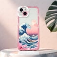 thumbnail image 4 of Funda de teléfono Sea Wave para iPhone 16 15 14 13 12 11 Plus Pro Max Mini XS X XR funda de silicona suave, 4 of 5