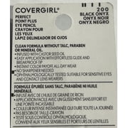 COVERGIRL Perfect Point PLUS Eyeliner, One Pencil, Black Onyx Color, Self Sharpening Eyeliner Pencil, Smudger Tip for Bl (Pack of 3)