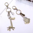 thumbnail image 4 of Bronze Animals Eight Diagrams Pendant keychain split metal keyholder Keychain Metal Keyring Car Key Holder Decor Accessories, 4 of 6