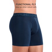 DAVID ARCHY Adult Mens Underwear Breathable Bamboo Rayon Trunks 4 Pack Multi Colors,Sizes S-2XL