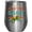 Silver, variant on Let's Play the Game, Video Gamer or Gaming Enthusiast, White 12oz Wine Tumbler