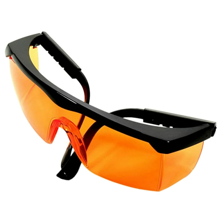 Hqrp Orange Lenses UV Protection Safety Glasses for Yard Work, Lawn Mowing, Gardening, Weed whacking, Size: One Size