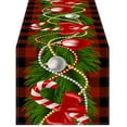 thumbnail image 2 of LSLJS Christmas Table Flag-Christmas Candy Printed Tablecloth- Cabinet Decoration-white Linen Tablecloth Pad-tea Flag, 2 of 6