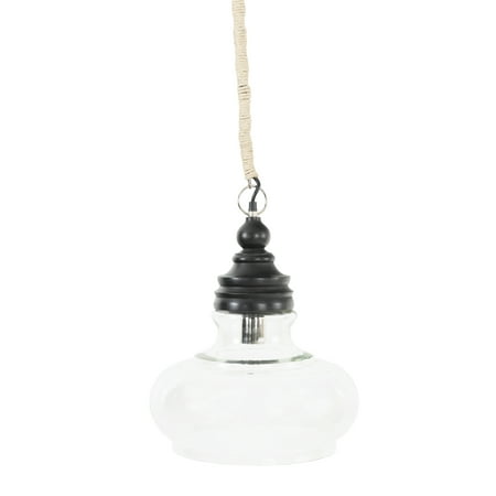 

Desert Fields Glass & Mango Wood Pendant Light