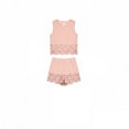 thumbnail image 3 of SOOMLON Shorts Sets Women 2 Piece Outfits Plus Size Crew Neck Sleeveless Shirts Cutout Shorts with Pockets Matching Set, 3 of 6