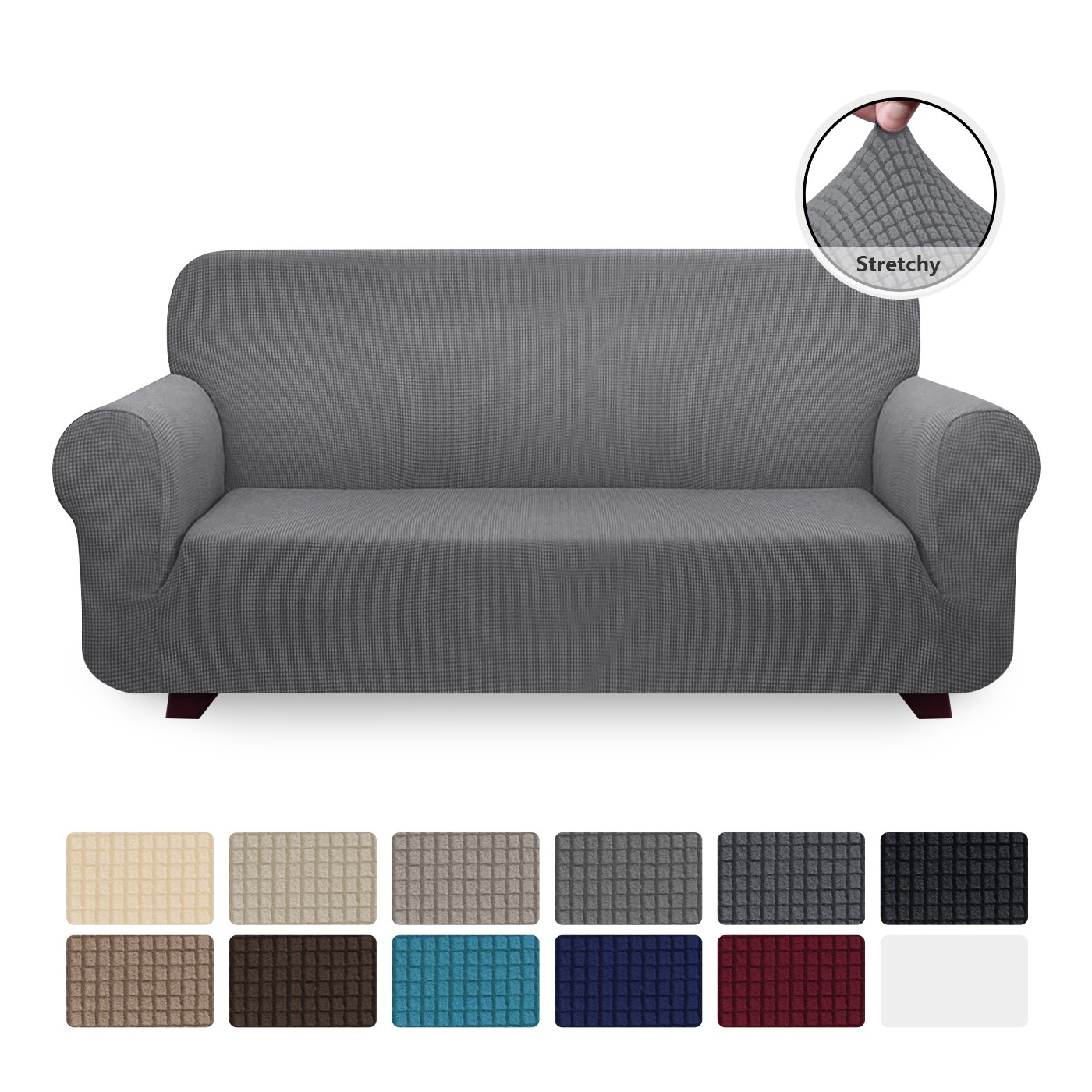 XLarge Sofa Slipcover, One Piece High Stretchy Couch Cover, Machine