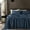Navy, variant on Sleep Zone Queen Sheet Set - Bed Sheets for Queen Size Bed Set - Washed Microfiber - 4 Piece Hotel Luxury Bedding Sheets with Fitted Sheet, Flat Sheet & 2 Pillowcases - Deep Pocket (Grey)