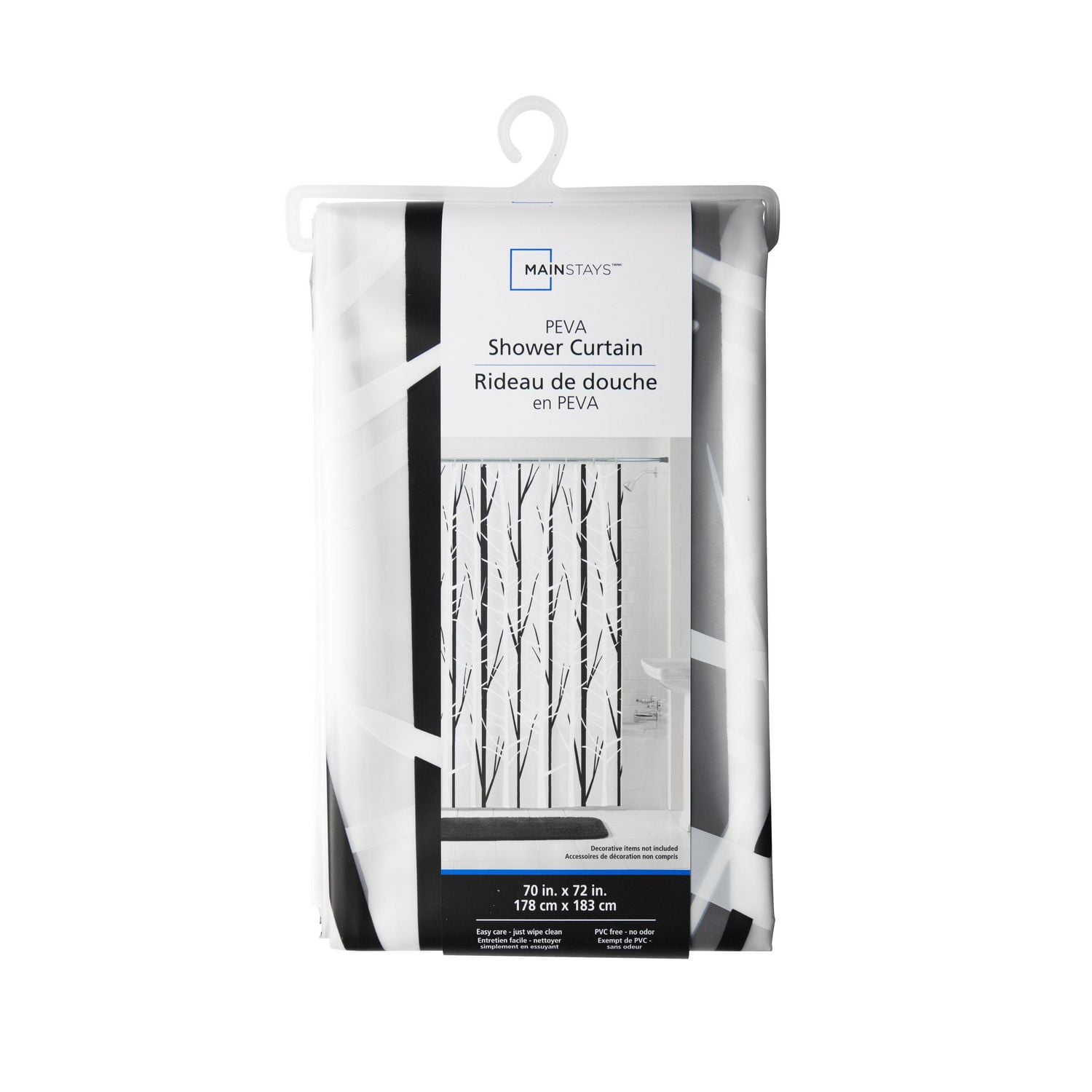 Mainstays Woodland PEVA Shower Curtain, Shower curtain