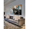 thumbnail image 6 of "Orange Teal Steer" Painting Print on Wrapped Canvas, 6 of 7