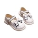 thumbnail image 2 of Puntoco Sandalias De Verano Para Bebés,Nuevo Estilo Británico Niña Bebé Negro Suela Blanda Estudiante De Primaria Zapatos De Rendimiento Con Lazo Blanco Roto 33, 2 of 6