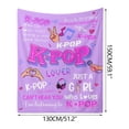thumbnail image 2 of Gumesh Kpop Merch Blanket for Fans - Soft Gifts for Teen Girls & Women, Perfect for Christmas, Birthday, BFF, Fan Club Gifts, 2 of 6