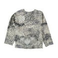 thumbnail image 2 of Alfani Womens Animal-Print Top, Beige, X-Large, 2 of 2