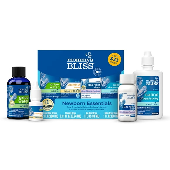 Set de regalo para recién nacidos Mommy's Bliss con Gripe Water