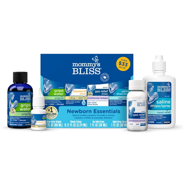 Set de regalo para recién nacidos Mommy's Bliss con Gripe Water