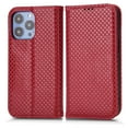 thumbnail image 6 of Allytech for Apple iPhone 12 Pro Max 6.7 inch Case,360 Protection Shockproof Business Hidden Magnetic Closure PU Leather Flip Wallet Folio Credit Card Slots Multi-Angle Stand Phone Cover,Winered, 6 of 7