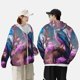 thumbnail image 4 of Balery Beautiful Flower Blue Bird Sudadera ligera de manga larga con capucha y protección solar UPF 50+ para hombre y mujer, ideal para pesca y running-3X-Large, 4 of 7