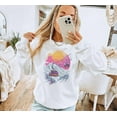 thumbnail image 2 of Retro Ski Gondola Sunset Sweatshirt - Vintage 80s Style Ski Lift Crewneck - Cozy Mountain Cabin Outfit - Sizes S-5XL ,Art Print JSC, 2 of 5