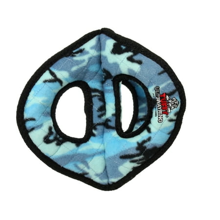 UPC: 0180181906435 | Tuffy Ultimate 3WayRing Camo Blue  Durable Squeaky Dog Toy