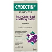 Bayer Animal Health D-Cydectin Pouron For Beef And Dairy Cattle 500 Milliliter