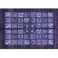 thumbnail image 1 of Ahgly Company Indoor Rectangle Abstract Blue Modern Area Rugs, 7' x 9', 1 of 4