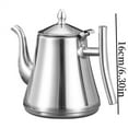 thumbnail image 2 of Tea Kettle Stainless Steel Teapot 16x14x14cm Long Gooseneck Coffee Pot Pour Over Tea Pot Mouth Pour Spout with Strainer for Stove Top Induction, 2 of 5