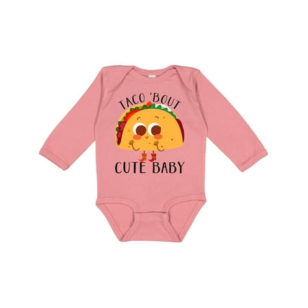 

Inktastic Taco Bout Cute Baby Gift Baby Boy or Baby Girl Long Sleeve Bodysuit