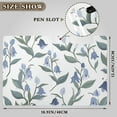 thumbnail image 3 of Watercolor Bluebell Flowers Foldable Binder Folder Clipboard with Pen Slot Double Clips A4 Size File Storage, 3 of 8