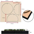 thumbnail image 3 of Scrapbook Embossing Wooden Die Cutting Leather Mold Round/Half Round Shape Cutting Mold for Earring Jewelry DIY Leather Crafts Making NOT for, 3 of 3