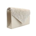 thumbnail image 6 of ZTTD Ladies Large Evening Satin Bridal Diamante Ladies Clutch Bag Party Prom Envelope, 6 of 9