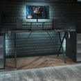 thumbnail image 2 of Flash Furniture Mallot Black Gaming Desk with Cup Holder, Headphone Hook, and Monitor/Smartphone Stand, 2 of 13