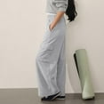 thumbnail image 7 of Audhol Oversized Sweatpants, Women Wide Leg Sweatpants Baggy Cargo Sweatpants Plus Size Straight Leg Sweatpant with Pockets Y2K Pants Womens Baggy Sweatpants White S, 7 of 7